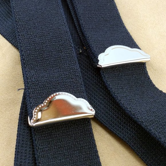 Dickies - Suspenders - Black with Stainless Steel and Leather Details - W/ Tags - Picture 5 of 6